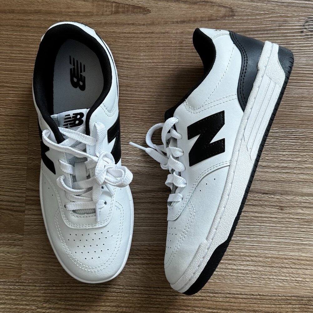 New Balance GSB80BLK White Black Youth Sneakers - 6.5 - Brand New - Picture 3 of 7